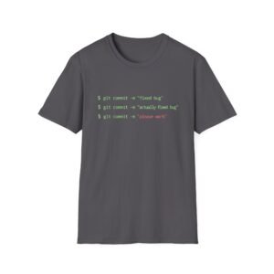 git commit graphic tee