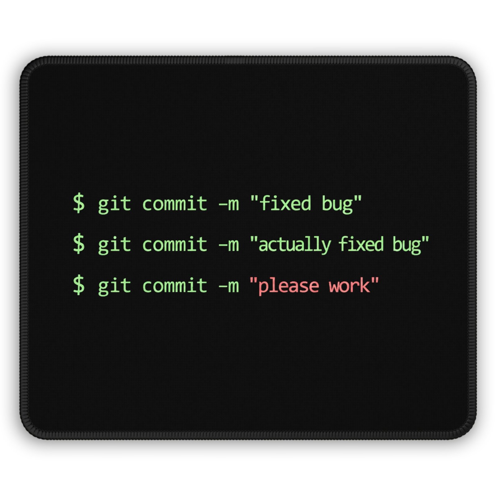 git commit mouse pad git commit mouse pad