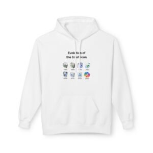 evolution of the trash icon — hoodie