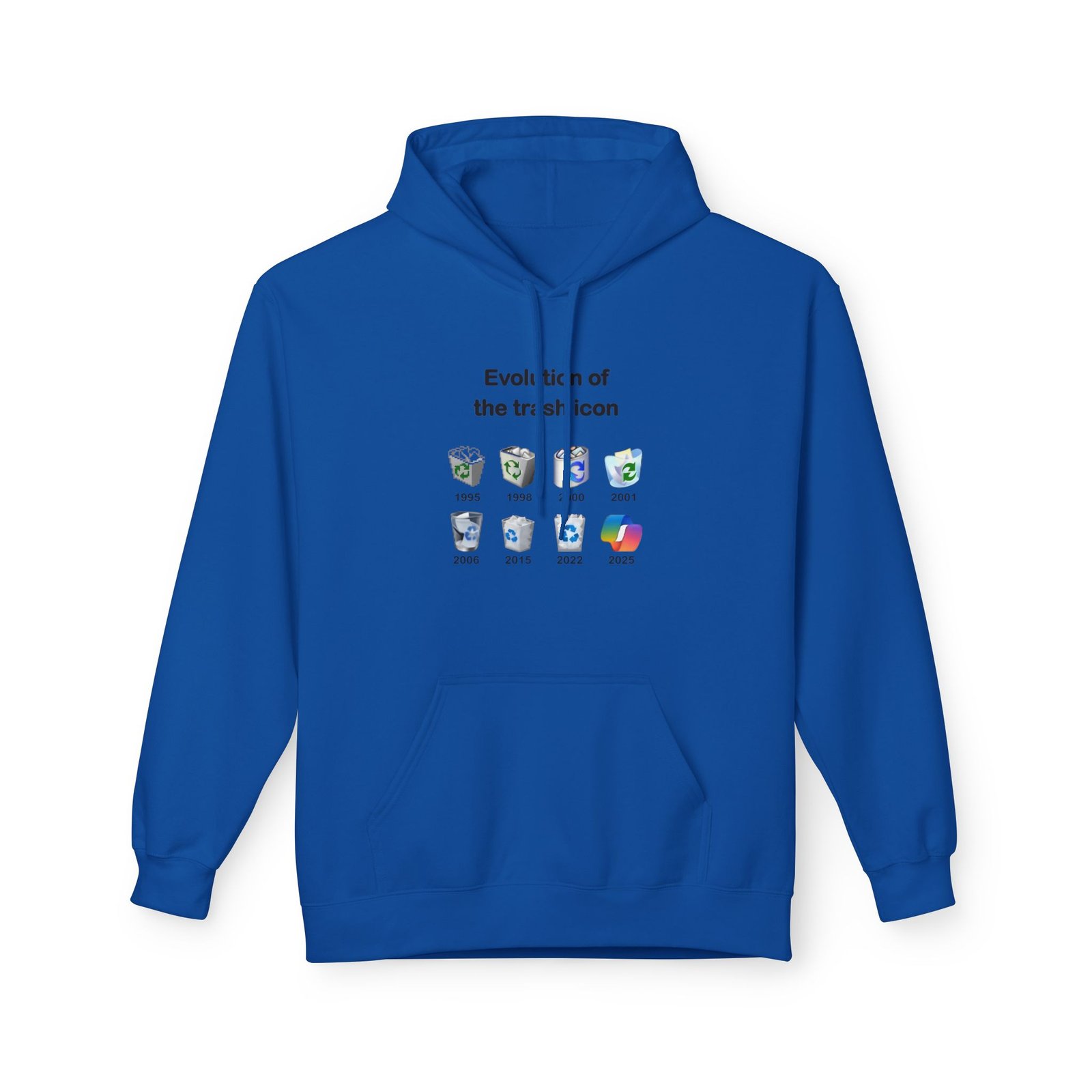 evolution of the trash icon — hoodie evolution of the trash icon — hoodie